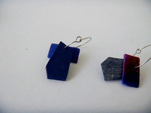 Louise.h bijoux boucle oreille bleu